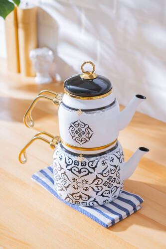 Luma Emaye Çaydanlık Takımı