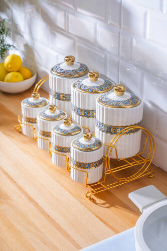 İbiza 7 Parça Standlı Baharatlık Takımı